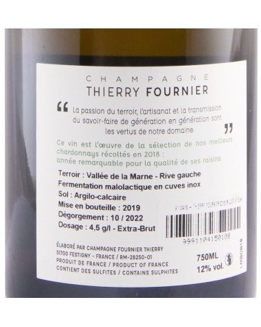 Thierry Fournier - MILLESIME 2018